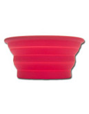 Messy Mutts Collapsible Pet Feeding Bowl - RED - MEDIUM
