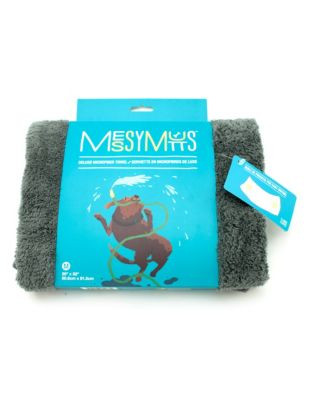 Messy Mutts Deluxe Microfibre Towel - GREY