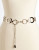 Nine West Oval Chain Belt-SILVER - SILVER - LARGE/X-LARGE
