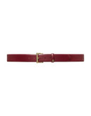 Lauren Ralph Lauren Saffiano Leather Belt - RED - SMALL