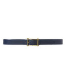 Lauren Ralph Lauren Pebbled Leather Belt - BLUE - LARGE