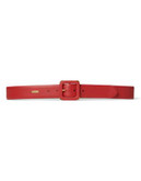 Lauren Ralph Lauren Laser-Cut Belt - FALL RED - SMALL