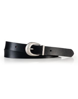 Lauren Ralph Lauren Reversible Leather Belt - BLACK/TAN - MEDIUM
