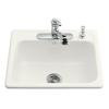 Mayfield(Tm) Self-Rimming Kitchen Sink in White