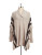 Design Lab Lord & Taylor Long Sleeve Shawl Neck Cape - BEIGE - SMALL