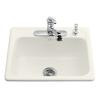 Mayfield(Tm) Self-Rimming Kitchen Sink in Biscuit