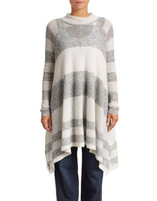 Free People Alpaca Blend Poncho Style Pullover - NATURAL - MEDIUM/LARGE