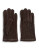 Lord & Taylor 9 Inch Faux Fur Lined Suede Gloves - BROWN - 6.5