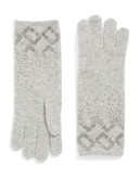 Diane Von Furstenberg Embellished Knit Gloves - SPARROW'S FEATHER