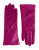 Lord & Taylor Cashmere-Lined 10.75" Leather Gloves - AMETHYST - 6.5