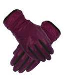 Ur Powered Nylon Parachute Weight Touchscreen Glove with Microfur Lining - MAGENTA - LARGE
