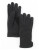 Isotoner Womens Stretch Fleece Glove with Suede Palm Grips - BLACK