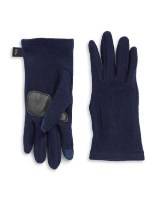 Echo Touch Basic Wool-Blend Gloves - INDIGO - LARGE