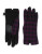 Echo Touch Houndstooth Wool-Blend Gloves - DARK PURPLE - SMALL