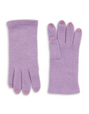Echo Touchscreen Compatible Knit Gloves - VIOLA HEATHER