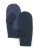 Isotoner Womens Knit Mitten with Full Suede Palm Thinsulate Lining - NAVY