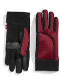 Isotoner SmartTouch Fleece-Lined Gloves - RED