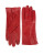 Hampton Collection Touch Technology Enabled Leather Gloves - RED - 7.5