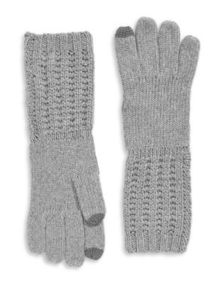 Echo Luxe Rib Touch Gloves - PLATINUM