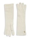 Lauren Ralph Lauren Long Wool-Blend Gloves - CREAM