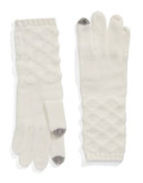 Echo Modal Blend Touchscreen Gloves - WHITE