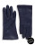 Lord & Taylor Cashmere-Lined 9" Leather Gloves - JUNG (BLUE) - 8