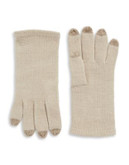 Echo Touchscreen Compatible Knit Gloves - OATMEAL HEATHER