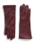 Lord & Taylor Cashmere-Lined 10.75" Leather Gloves - CHIANTI - 7.5