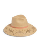 Vince Camuto Open Weave Floppy Fedora - TAN