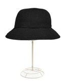 Parkhurst Mid Brim Bucket Hat with Drawstring - BLACK