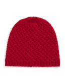 Lord & Taylor Cashmere Basketweave Tuque - RED
