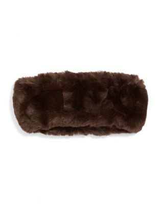 Parkhurst Faux Fur Headband - BROWN BEAVER