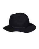 Maison Scotch Classic Wool Brim Hat - BLACK