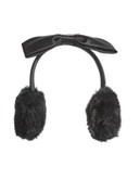 Kate Spade New York Faux Fur Earmuffs - BLACK