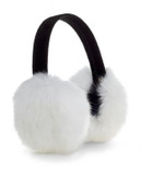 Surell Soft Rabbit Fur Earmuffs - WHITE