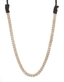 Expression Elastic Pave Tube Necklace - SILVER