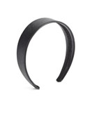 Expression Faux Pebbled Leather Headband - BLACK