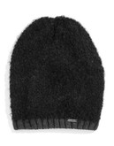 Calvin Klein Eyelash Slouchy Winter Hat - BLACK