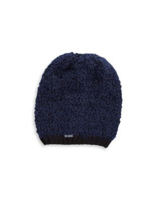 Calvin Klein Eyelash Slouchy Winter Hat - NAVY