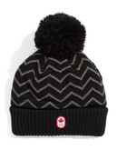 Olympic Collection Chevron Stripe Tuque - BLACK