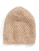 Lauren Ralph Lauren Honeycomb Glitter Knit Hat - CAMEL HEATHER
