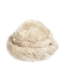 Parkhurst Faux Fur Pillbox Hat - POLAR BEAR
