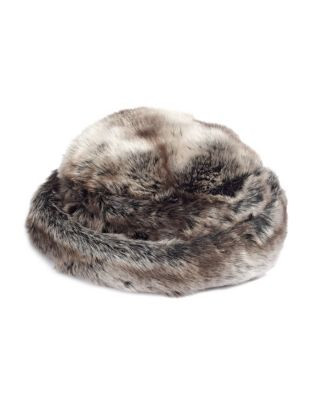 Parkhurst Faux Fur Pillbox Hat - TUNDRA