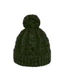 Rella Chunky Marled Yarn Hat - DARK OLIVE