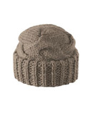 Rella Molly Double Cuffed Chunky Knit Hat - MINK