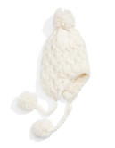 Gh Bass Pom Pom Trapper Hat with Faux Fur - WHITE