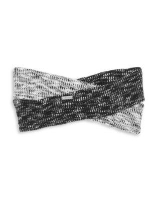 Calvin Klein Knit Twist Headband - BLACK