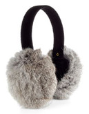Surell Soft Rabbit Fur Earmuffs - CHINCHILLA