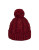 Rella Chunky Marled Yarn Hat - DARK RED