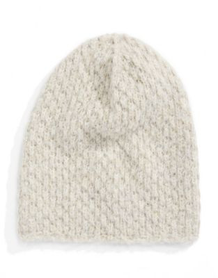 Lauren Ralph Lauren Honeycomb Glitter Knit Hat - OATMEAL HEATHER